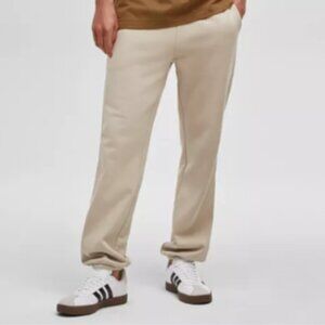 Mode Of One Mens Regular Fit Fleece Sweatpants Joggers Dark Ecru XXL